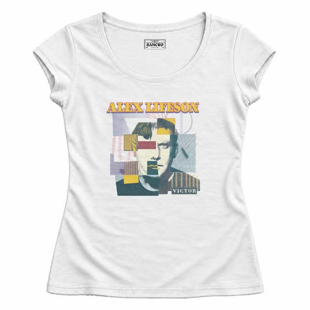 Rush - Alex Lifeson the Sage Victor — Mujer entallada, Blanco