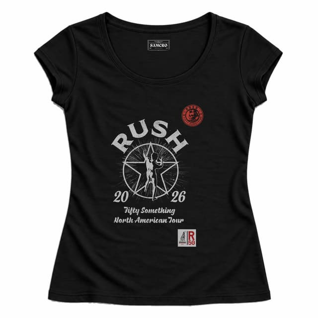Rush - Fifty Starman Tour — Mujer entallada, Negro