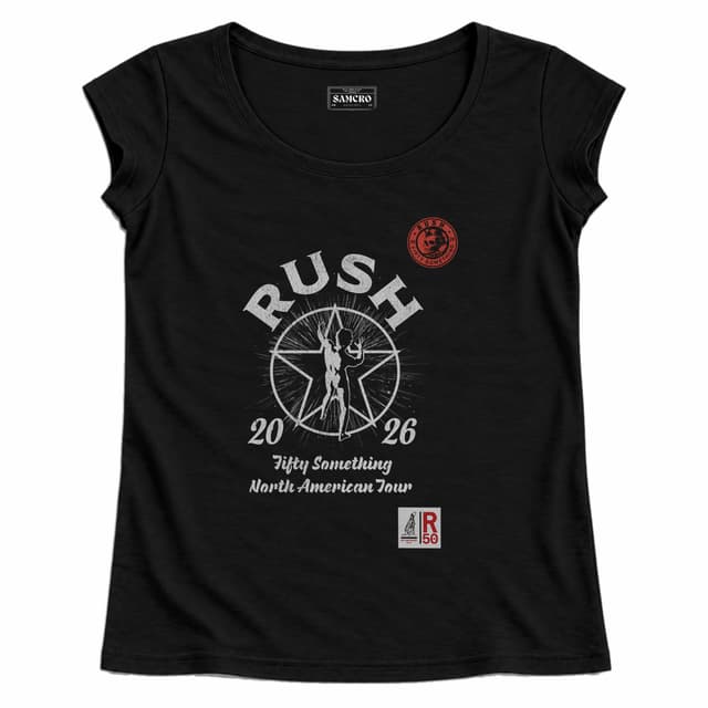 Rush - Fifty Starman Tour — Mujer recta, Negro