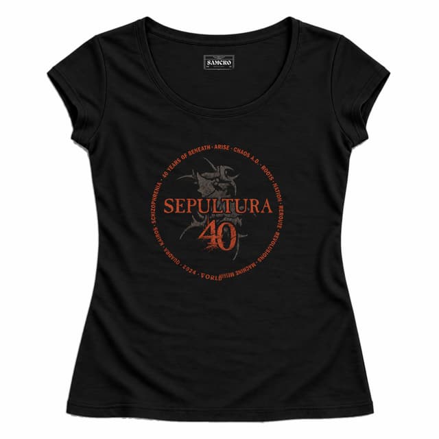 Sepultura - Celebrating Life Through Death — Mujer entallada, Negro