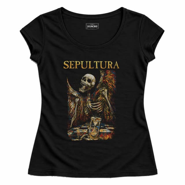 Sepultura - Hourglass — Mujer entallada, Negro
