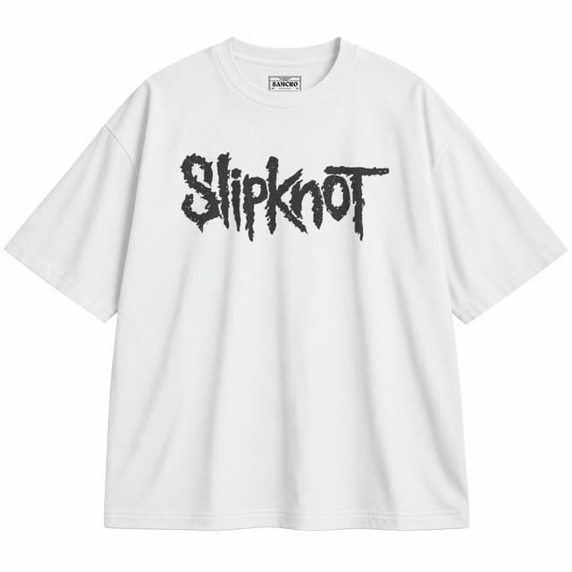 Slipknot 2 — Unisex oversize, Blanco