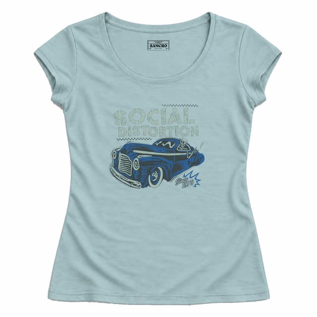 Social Distortion - Cabbie — Mujer entallada, Celeste