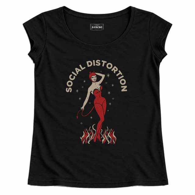 Social Distortion - Devil Pinup — Mujer recta, Negro