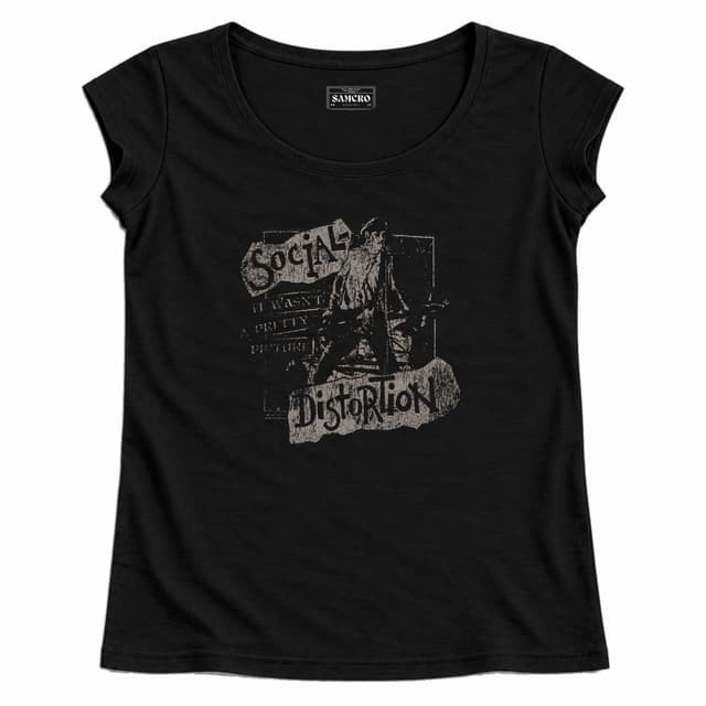 Social Distortion - Pretty Picture — Mujer recta, Negro
