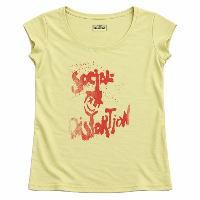 Social Distortion - Red Spray Paint — Mujer recta, Amarillo