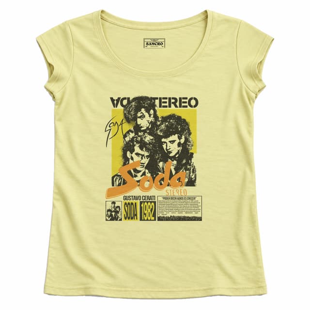 Soda Stereo - Poder Decir Adios es Crecer — Mujer recta, Amarillo