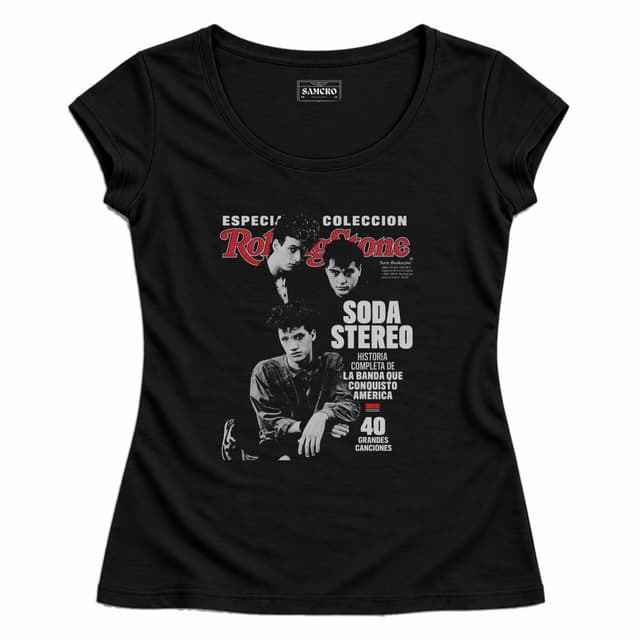 Soda Stereo - Rolling Stone Especial — Mujer entallada, Negro