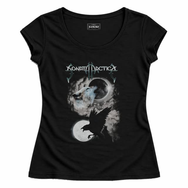 Sonata Arctica - Wolf and Raven — Mujer entallada, Negro