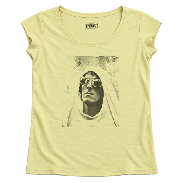 Luis Alberto Spinetta - Capucha Blanca Lentes — Mujer recta, Amarillo