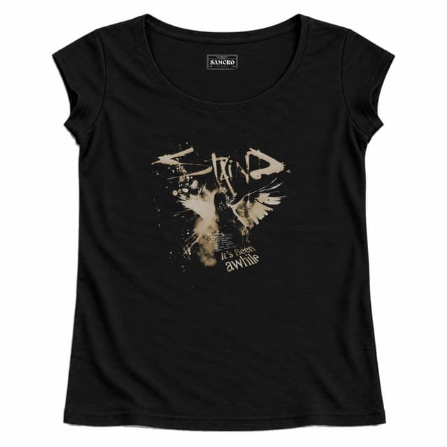 Staind - Angel Wings — Mujer recta, Negro