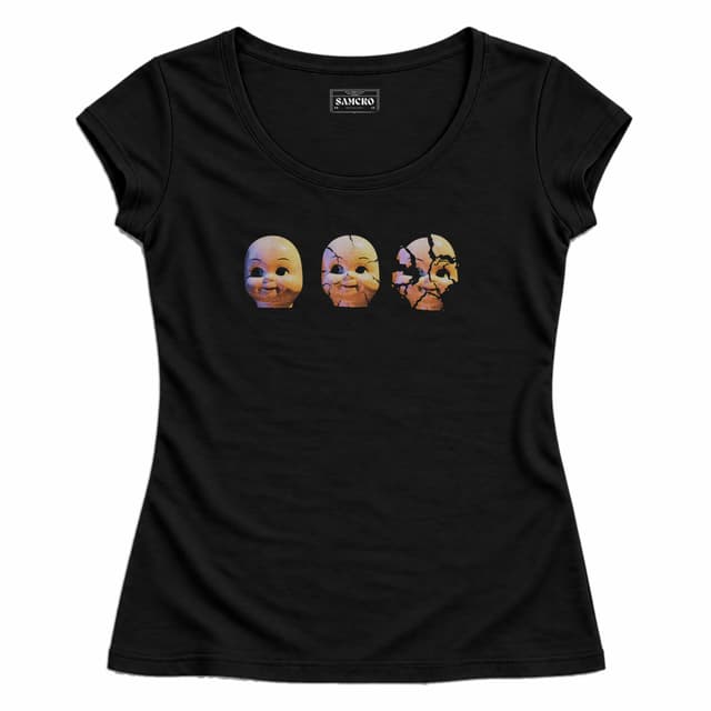 Staind - Doll Heads Breaking — Mujer entallada, Negro