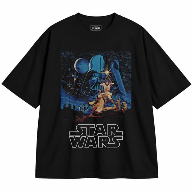 Star wars 19 — Unisex oversize, Negro