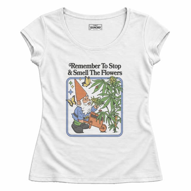Stop and smell the flowers — Mujer entallada, Blanco