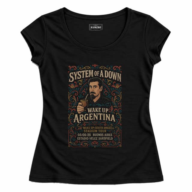 System of a Down 22 — Mujer entallada, Negro