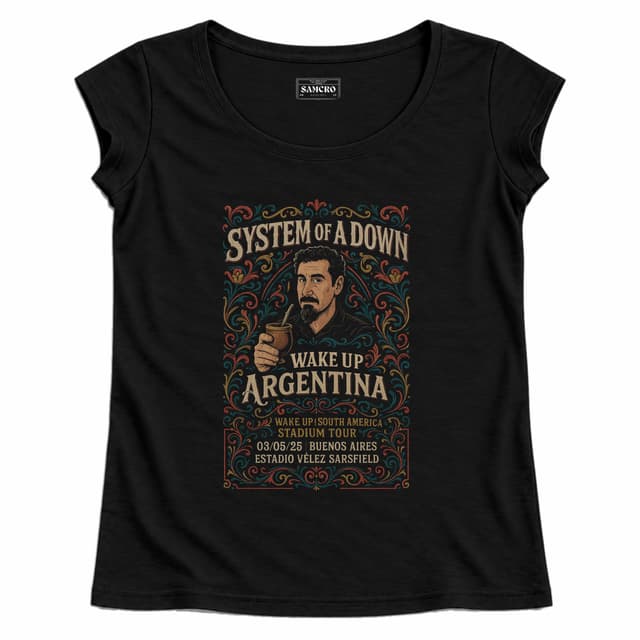 System of a Down 22 — Mujer recta, Negro
