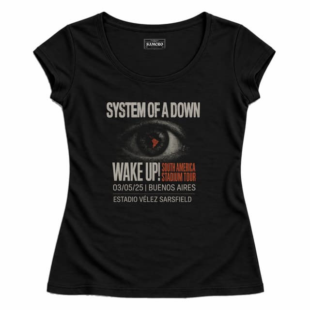 System of a Down 25 — Mujer entallada, Negro