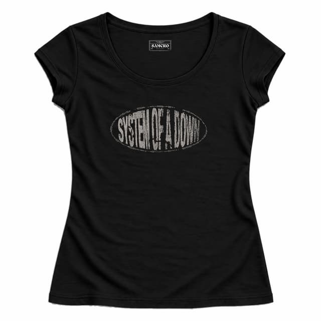 System of a Down - Logo — Mujer entallada, Negro