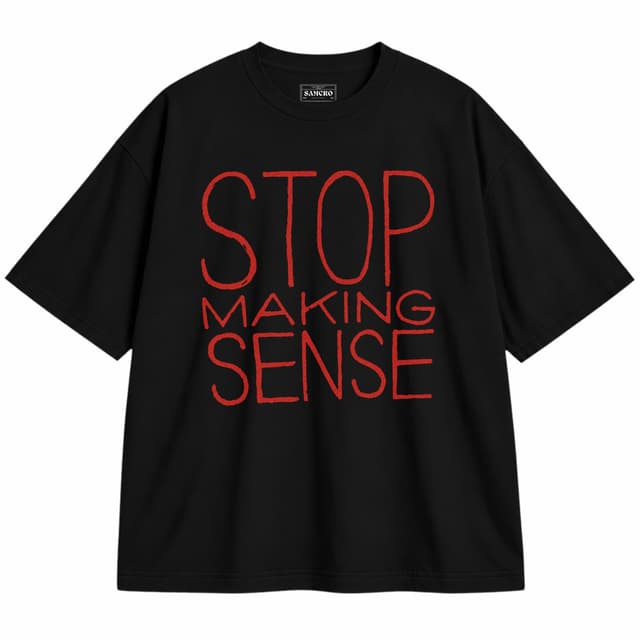 Talking Heads - Stop Making Sense — Unisex oversize, Negro