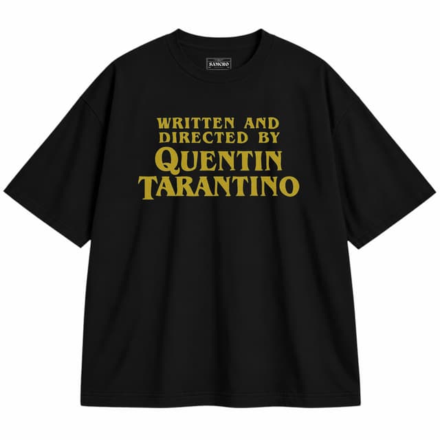 Tarantino 1 — Unisex oversize, Negro