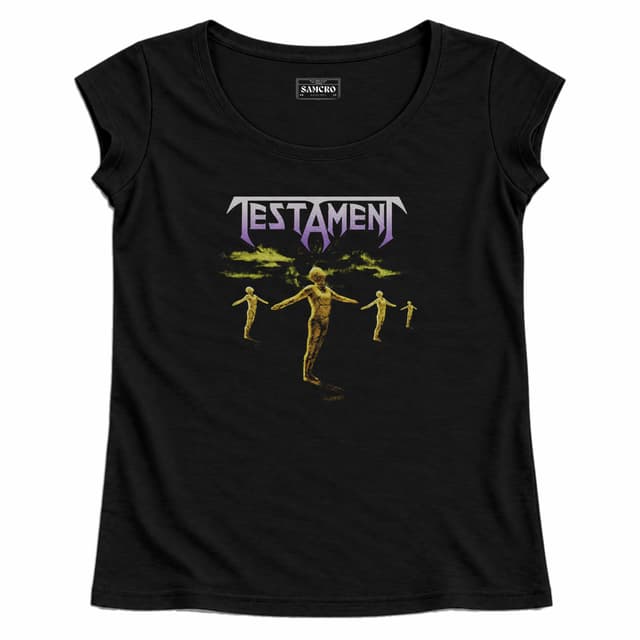 Testament - Practice What You Preach Cover Pepper — Mujer recta, Negro