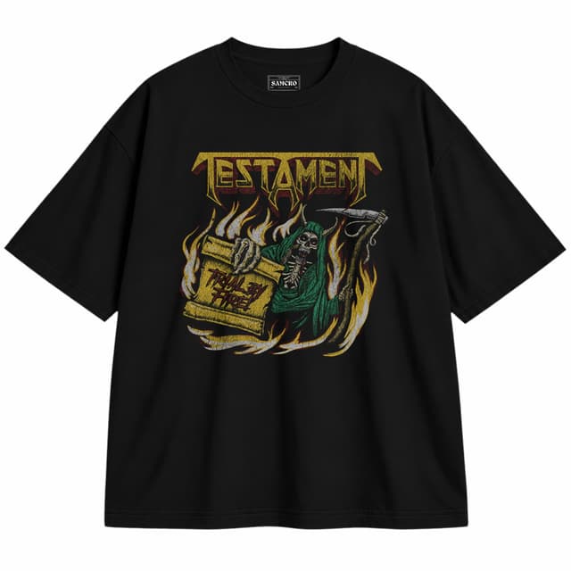 Testament - Trial By Fire — Unisex oversize, Negro