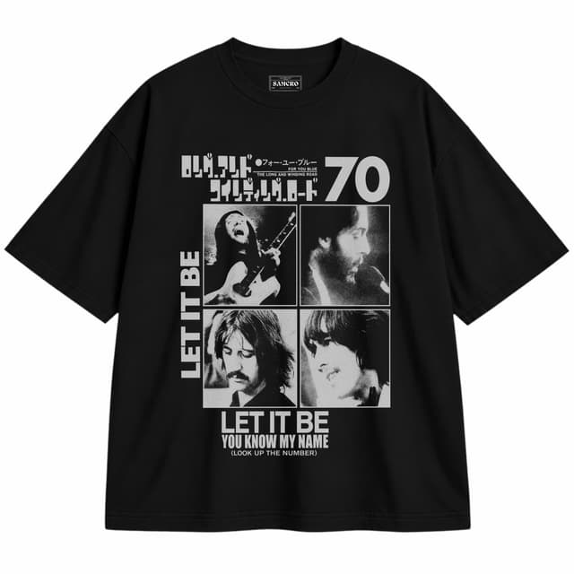 The Beatles - 1970 — Unisex oversize, Negro