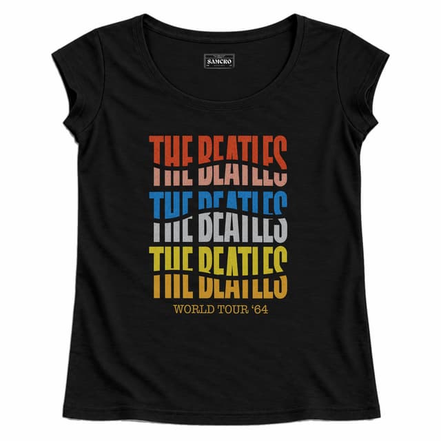 The Beatles - Color Wave — Mujer recta, Negro