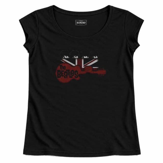 The Beatles - Guitar and Flag — Mujer recta, Negro
