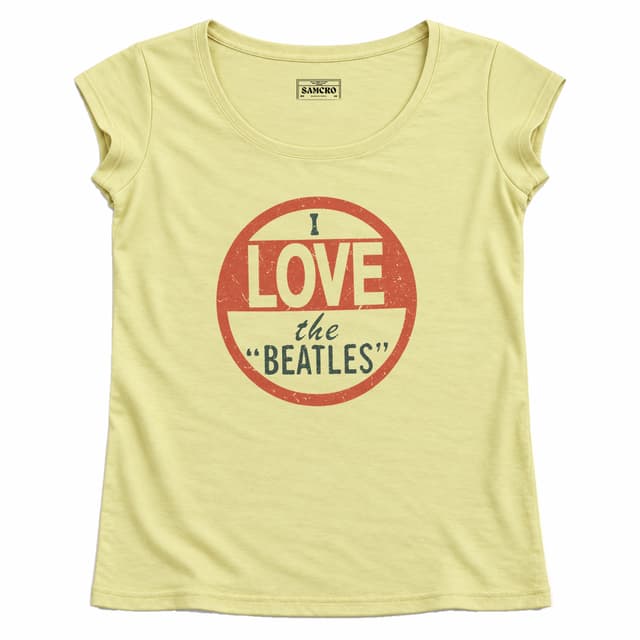 The Beatles - I Love the Beatles — Mujer recta, Amarillo