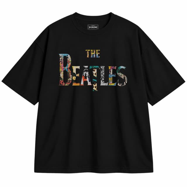 The Beatles - Logo — Unisex oversize, Negro