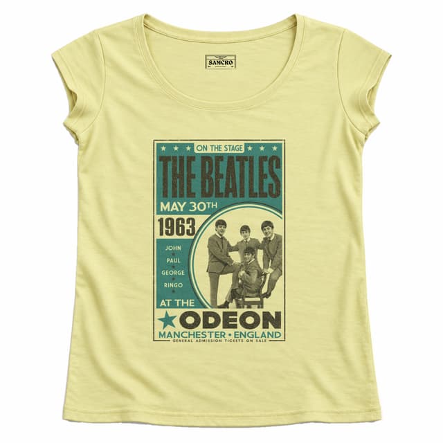 The Beatles - Odeon Poster — Mujer recta, Amarillo