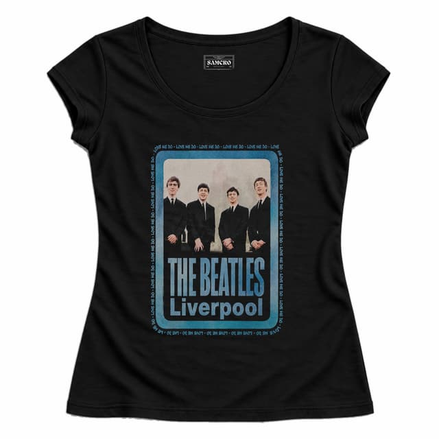 The Beatles - Pier Head Frame — Mujer entallada, Negro