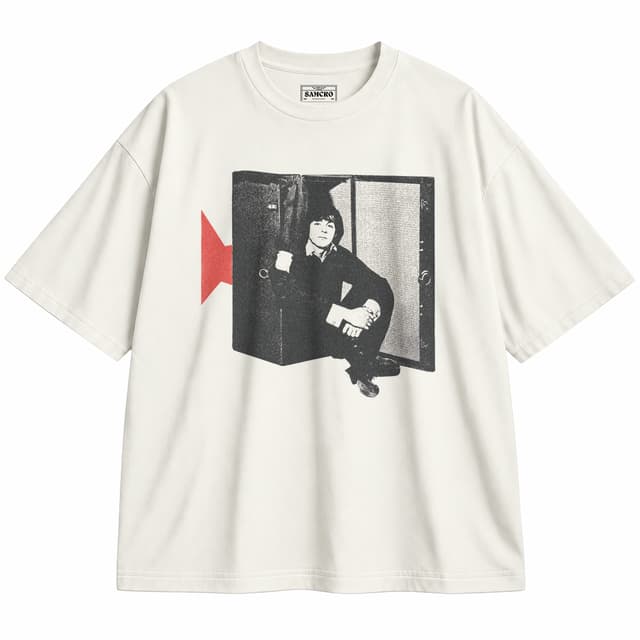 The Beatles - Red Stars — Unisex oversize, Crema