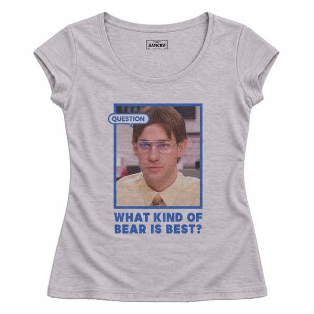 The Office - Identity Theft Bear — Mujer entallada, Gris