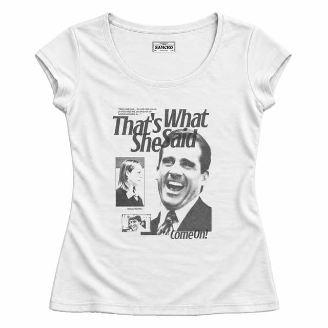 The Office - That's What She Said — Mujer entallada, Blanco
