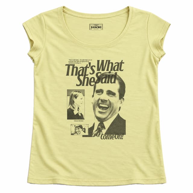The Office - That's What She Said — Mujer recta, Amarillo