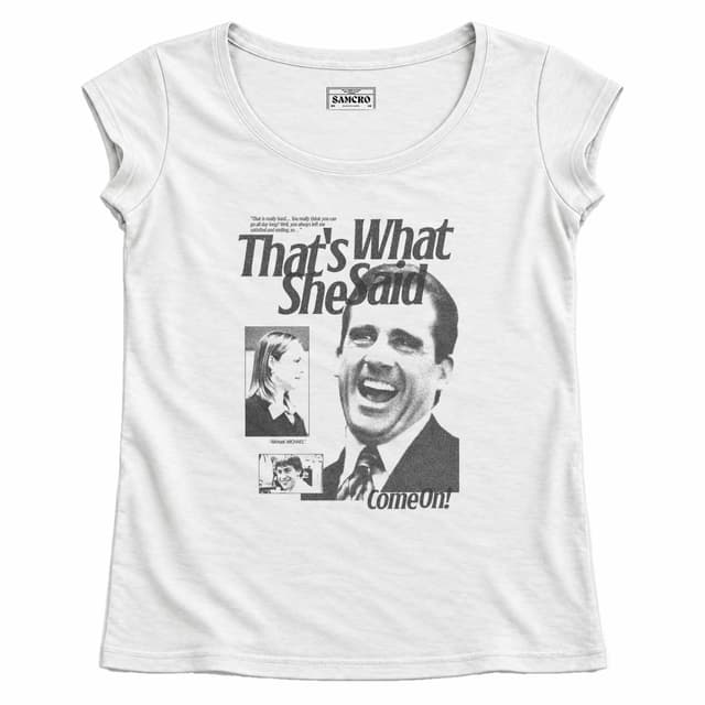 The Office - That's What She Said — Mujer recta, Blanco