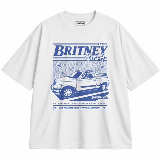 The Office - It's Britney — Unisex oversize, Blanco