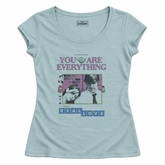 The Office - Jim Pam Real Love — Mujer entallada, Celeste