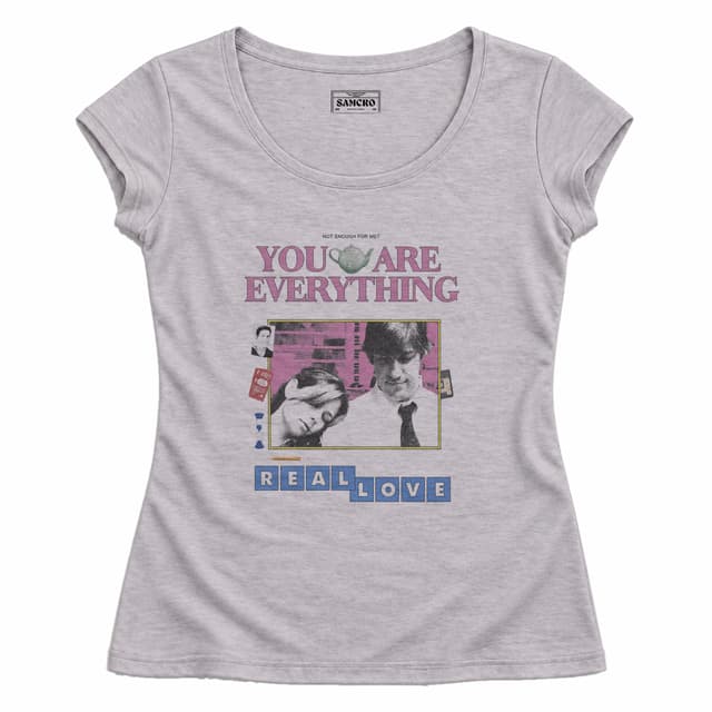 The Office - Jim Pam Real Love — Mujer entallada, Gris