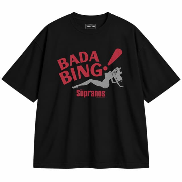 The Sopranos - Bada Bing — Unisex oversize, Negro