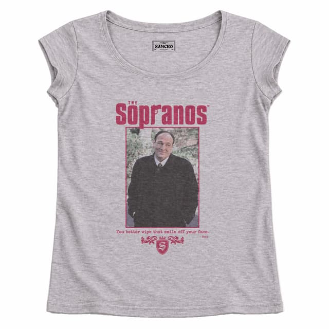The Sopranos - Tony Soprano Wipe That Smile Off Your Face — Mujer recta, Gris