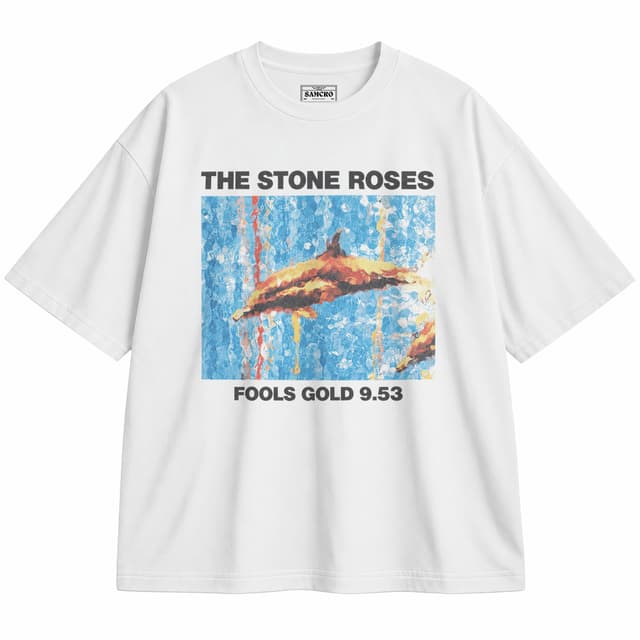 The Stone Roses - Fools Gold 953 — Unisex oversize, Blanco
