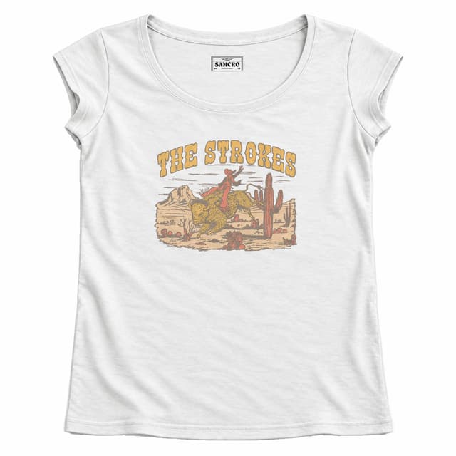 The Strokes - Bull Rider — Mujer recta, Blanco