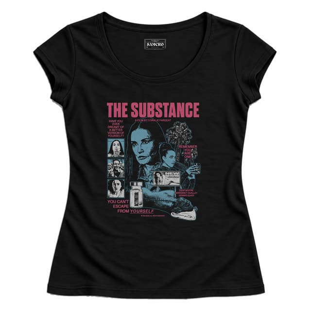 The Substance - You Can't Escape from Yourself — Mujer entallada, Negro