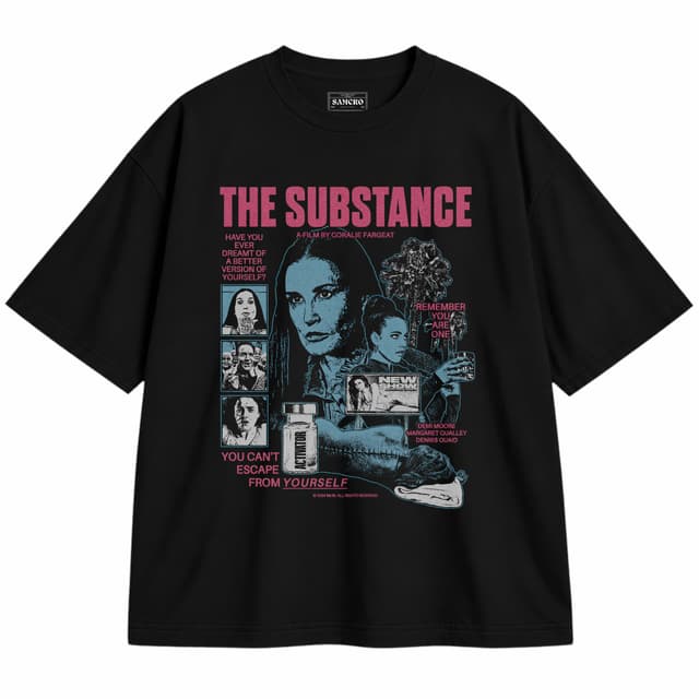 The Substance - You Can't Escape from Yourself — Unisex oversize, Negro