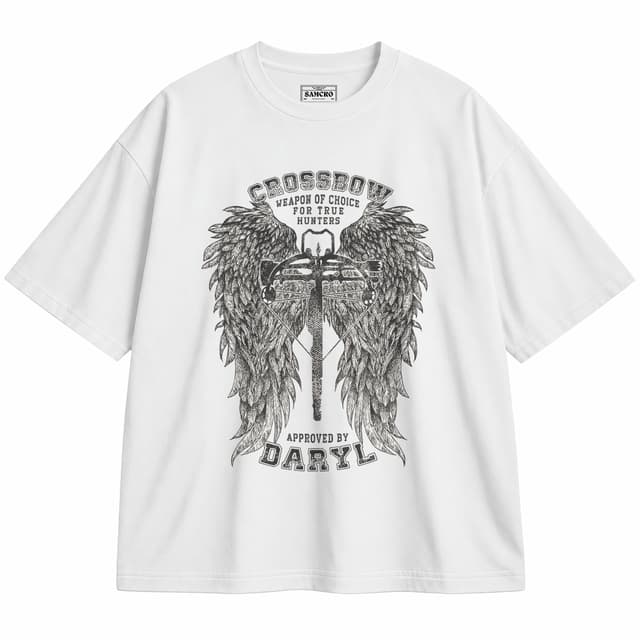 The Walking Dead 19 — Unisex oversize, Blanco