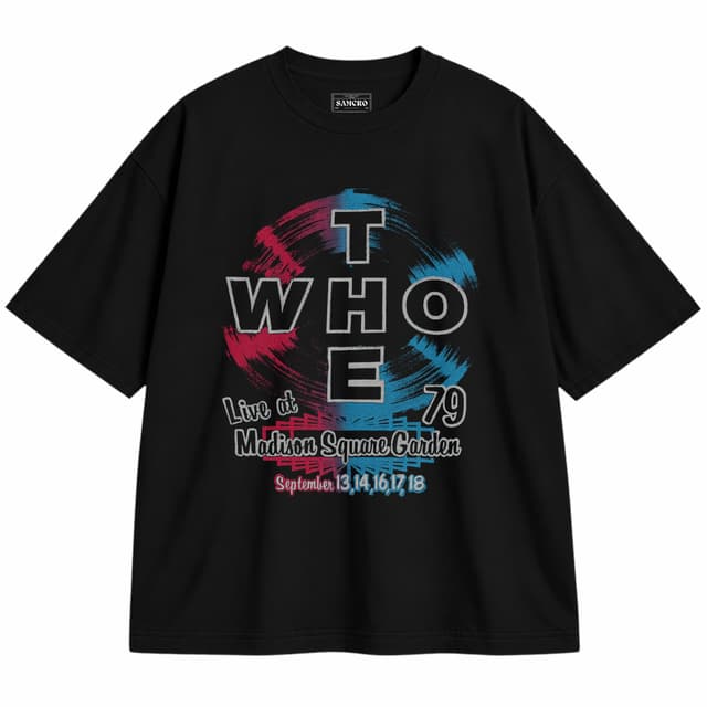 The Who 3 — Unisex oversize, Negro