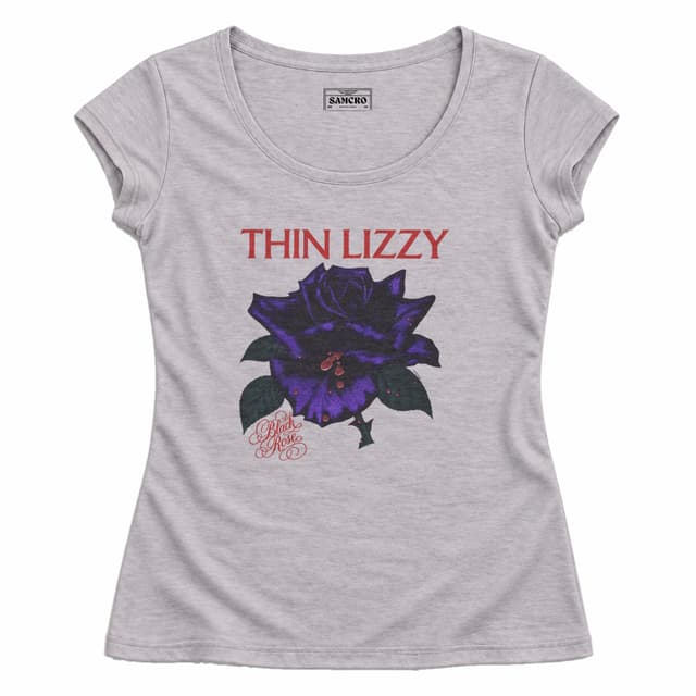 Thin Lizzy - Black Rose Purpura — Mujer entallada, Gris